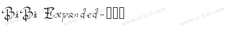 BiBi Expanded字体转换
